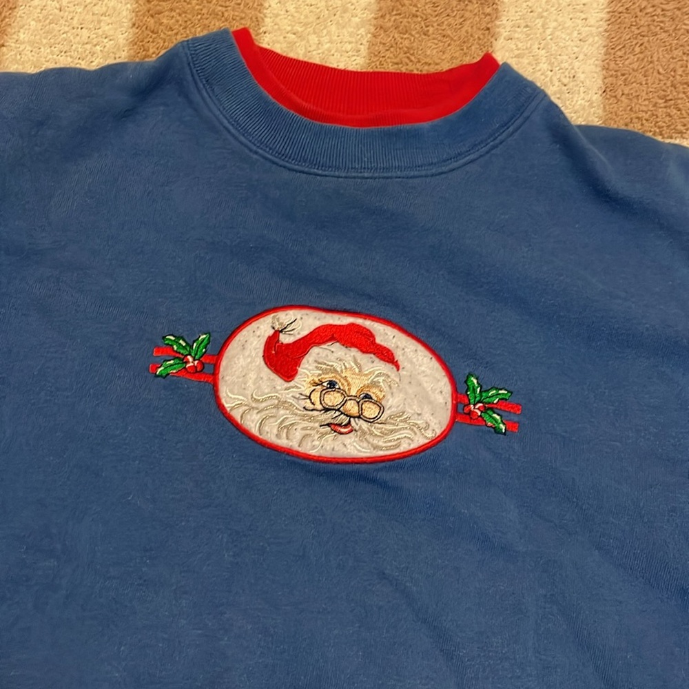 Vintage Christmas Santa Crewneck Sweatshirt